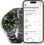 Withings Scanwatch Nova smartklokke, 42 mm, grønn