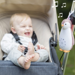 Zazu Zoe Zoe høyttaler nattlys, pingvin, grå Zazu Zoe Zoe høyttaler nattlys, pingvin, grå