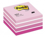 3M Post-it lappekube rosa pastell 76 x 76 mm