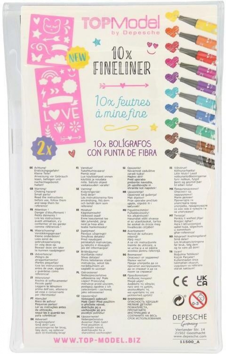 TOPModel tynne tusjpenner TOPModel tynne tusjpenner