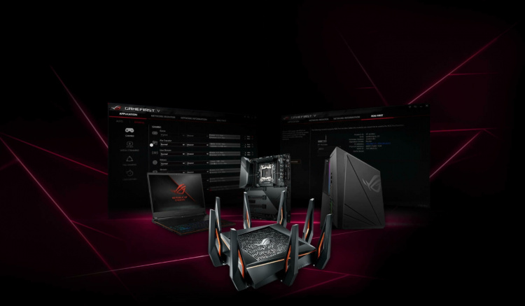 ASUS ROG GT-AX11000 Tri-band Wi-Fi 6-ruter ASUS ROG GT-AX11000 Tri-band Wi-Fi 6-ruter