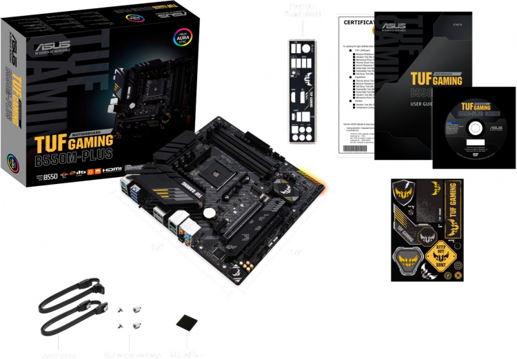 ASUS TUF GAMING B550M-PLUS AM4 microATX-hovedkort ASUS TUF GAMING B550M-PLUS AM4 microATX-hovedkort