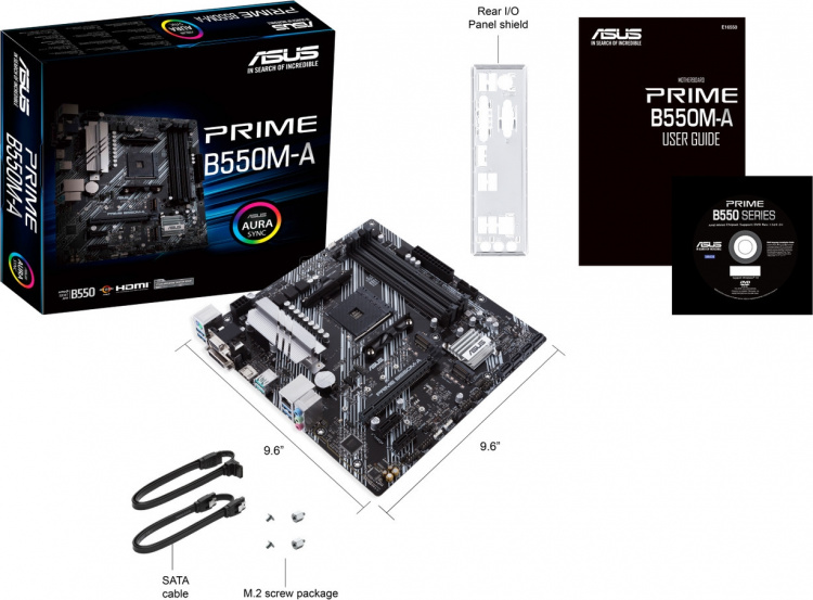ASUS Prime B550M-A AM4 microATX-hovedkort ASUS Prime B550M-A AM4 microATX-hovedkort