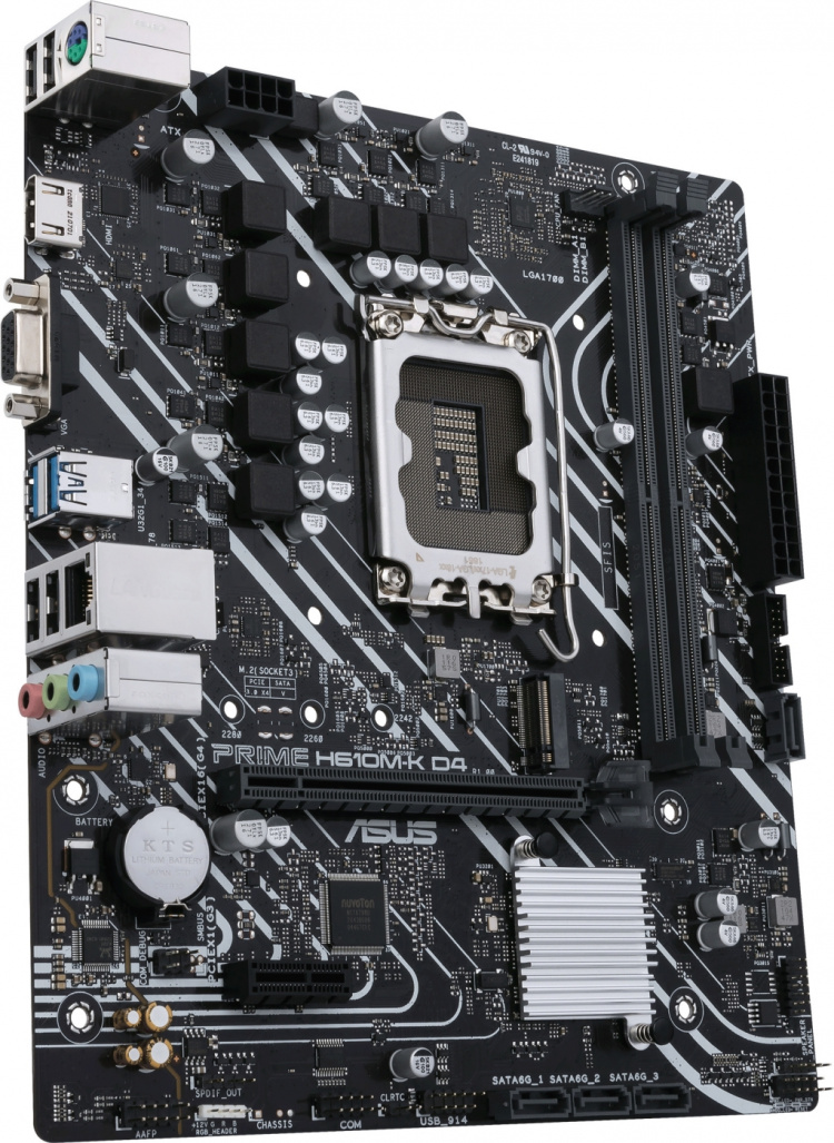 ASUS PRIME H610M-K D4 LGA 1700 mATX-hovedkort ASUS PRIME H610M-K D4 LGA 1700 mATX-hovedkort