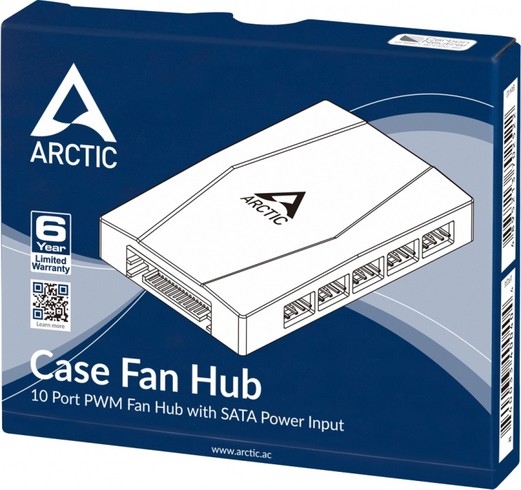 Arctic Cooling Arctic Case Fan Hub PWM-viftehub/distributør Arctic Cooling Arctic Case Fan Hub PWM-viftehub/distributør