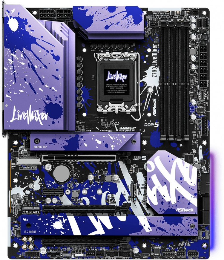 ASRock Z790 LiveMixer LGA1700 ATX-hovedkort ASRock Z790 LiveMixer LGA1700 ATX-hovedkort