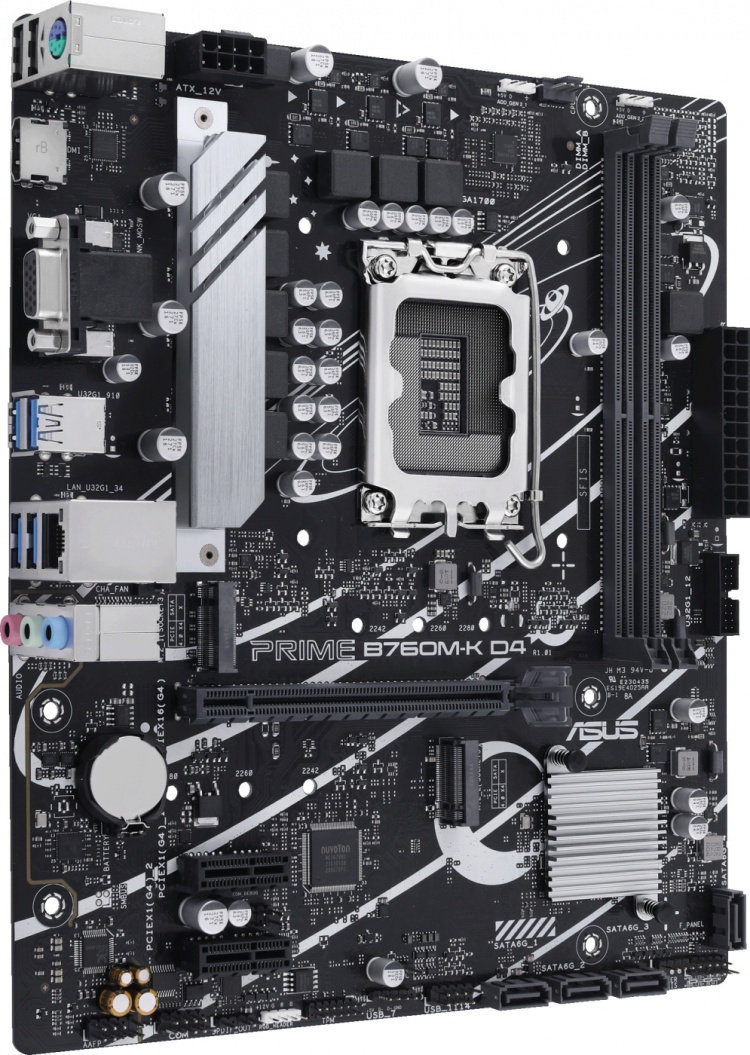 ASUS PRIME B760M-K D4 mATX-hovedkort