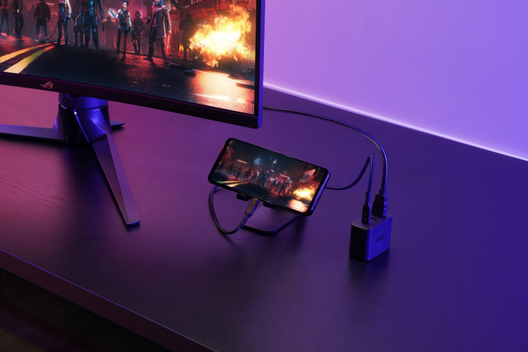 ASUS ROG Gaming Charger Dock -USB-lader og hub