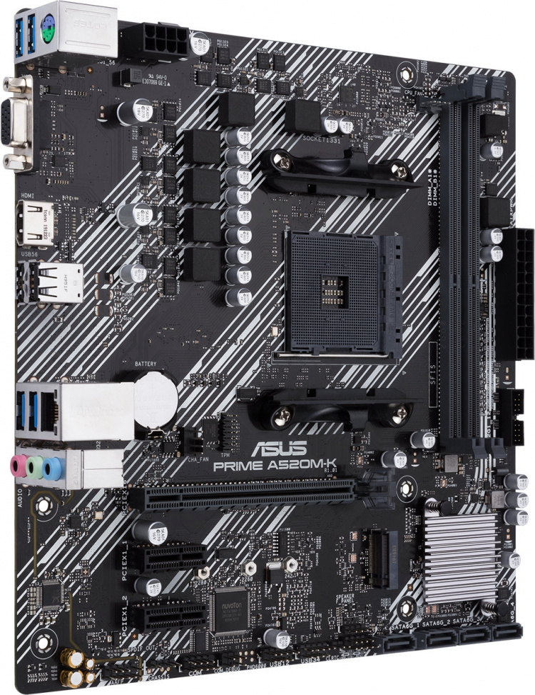 ASUS Prime PRIME A520M-K mATX-hovedkort ASUS Prime PRIME A520M-K mATX-hovedkort