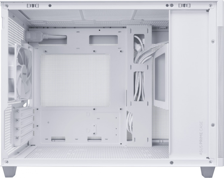 ASUS Prime AP201 TG Micro-ATX-kabinett med vindu, hvit ASUS Prime AP201 TG Micro-ATX-kabinett med vindu, hvit