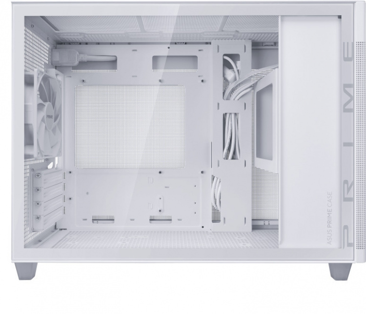 ASUS Prime AP201 TG Micro-ATX-kabinett med vindu, hvit ASUS Prime AP201 TG Micro-ATX-kabinett med vindu, hvit