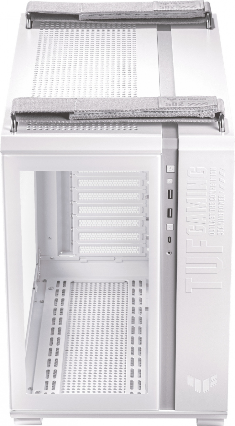 ASUS TUF Gaming GT502 PLUS TG ARGB ATX-kabinett med vindu, hvit ASUS TUF Gaming GT502 PLUS TG ARGB ATX-kabinett med vindu, hvit