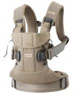 BabyBjörn Carrier One Air bæresele, Grå Beige 3D Mesh BabyBjörn Carrier One Air bæresele, Grå Beige 3D Mesh