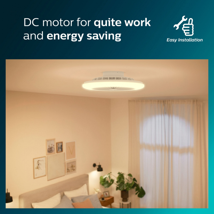 Philips Amigo Takvifte med LED-belysning Varm/kaldhvit 4000 lm