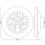 Philips Amigo Takvifte med LED-belysning Varm/kaldhvit 4000 lm