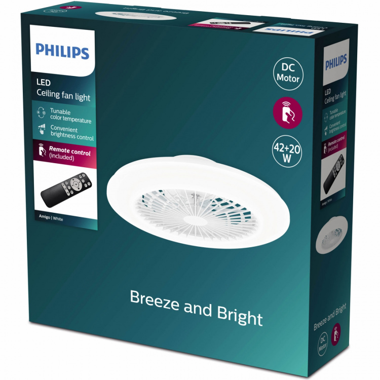 Philips Amigo Takvifte med LED-belysning Varm/kaldhvit 4000 lm