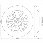 Philips Amigo takvifte med LED-belysning varm/kaldhvit 6000 lm