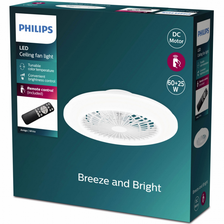 Philips Amigo takvifte med LED-belysning varm/kaldhvit 6000 lm