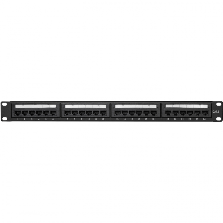 LogiLink Patchpanel 24-port Cat6 for 19