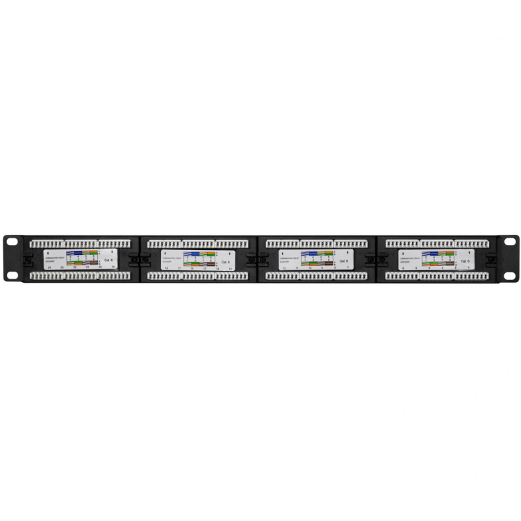 LogiLink Patchpanel 24-port Cat6 for 19