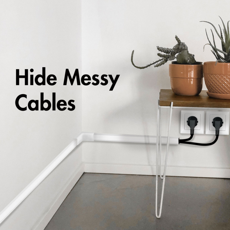 LogiLink Kabelkanalsett 67 deler Hvit