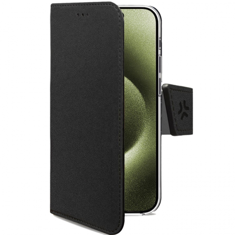 Celly Wally lommebokveske iPhone 16 Svart Celly Wally lommebokveske iPhone 16 Svart