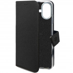 Celly Wally lommebokveske til iPhone 16 Plus svart