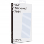 Celly Easy Skjermbeskytter i herdet glass til iPhone 16 Pro