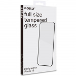 Celly Skjermbeskytter i helglass herdet glass iPhone 16