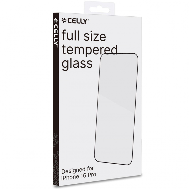 Celly Skjermbeskytter i helglass herdet glass iPhone 16 Pro Celly Skjermbeskytter i helglass herdet glass iPhone 16 Pro