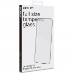 Celly Skjermbeskytter i helglass herdet glass iPhone 16 Pro Max