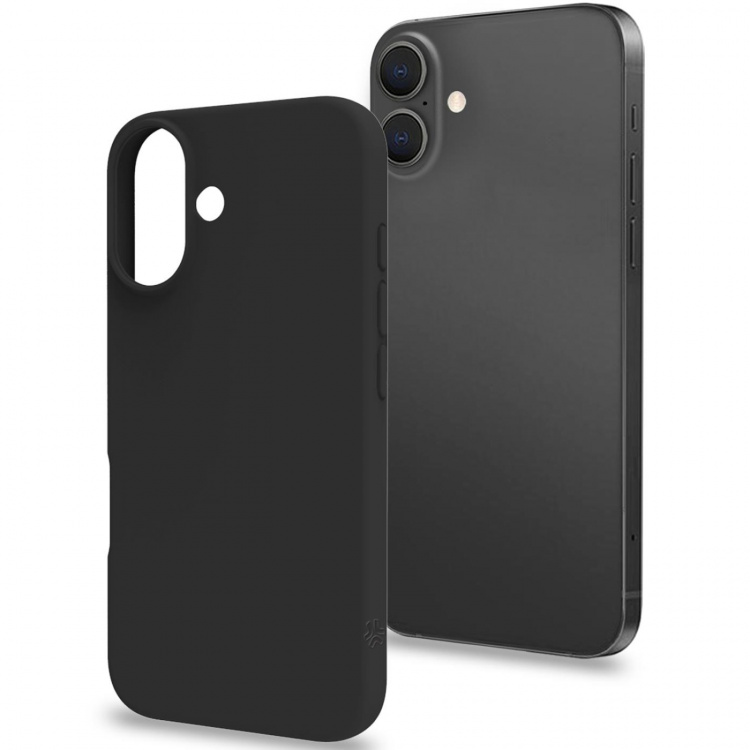 Celly Cromo Soft gummideksel iPhone 16 Svart Celly Cromo Soft gummideksel iPhone 16 Svart