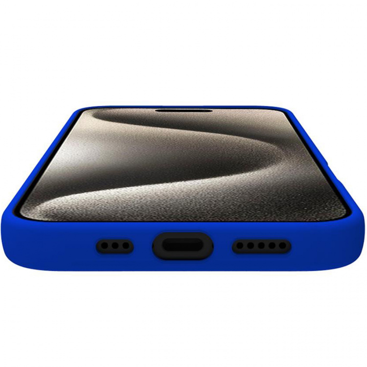 Celly Cromo Soft gummideksel iPhone 16 Blå