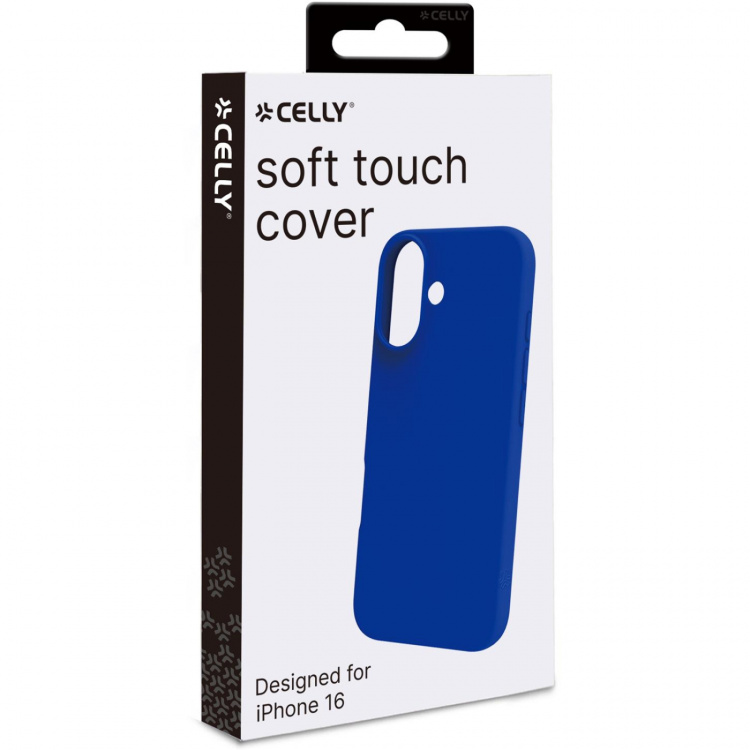 Celly Cromo Soft gummideksel iPhone 16 Blå