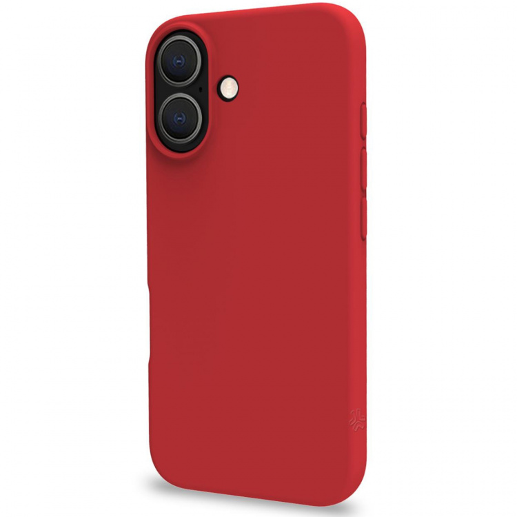 Celly Cromo Soft gummideksel iPhone 16 Rød