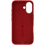 Celly Cromo Soft gummideksel iPhone 16 Rød