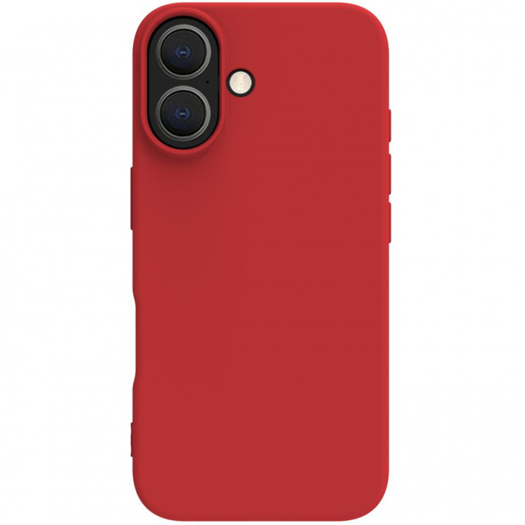 Celly Cromo Soft gummideksel iPhone 16 Rød