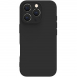 Celly Cromo Mykt gummideksel til iPhone 16 Pro Svart