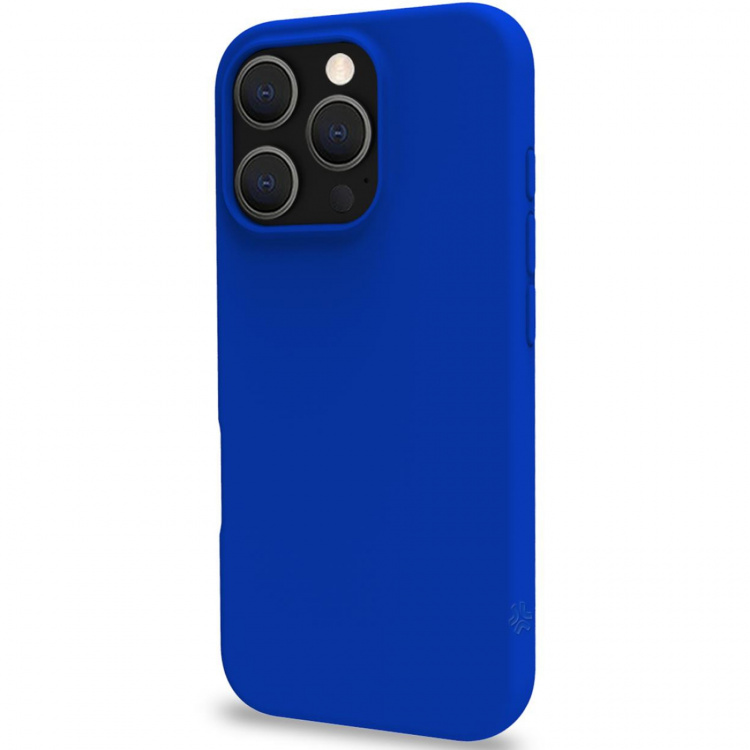 Celly Cromo Mykt gummideksel til iPhone 16 Pro Blå
