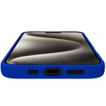 Celly Cromo Mykt gummideksel til iPhone 16 Pro Blå