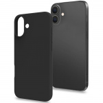 Celly Cromo Soft gummideksel iPhone 16 Plus Svart