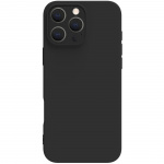 Celly Cromo Mykt gummideksel til iPhone 16 Pro Max Svart