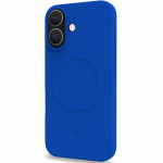 Celly Cromomag Magnetisk, mykt gummideksel MagSafe iPhone 16 Blå Celly Cromomag Magnetisk, mykt gummideksel MagSafe iPhone 16 Blå