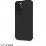 Celly Cromomag MagSafe-kompatibelt MagSafe 16 Pro Max-etui i myk gummi, svart