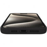 Celly Cromomag MagSafe-kompatibelt MagSafe 16 Pro Max-etui i myk gummi, svart