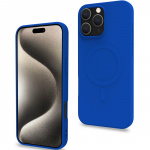 Celly Cromomag Magnetisk, mykt gummideksel MagSafe iPhone 16 Pro Max Blue