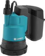 GARDENA 2000/2 18V P4A slangepumpe for rent vann, batteri og lader GARDENA 2000/2 18V P4A slangepumpe for rent vann, batteri og lader