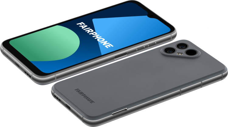Fairphone 4 5G-telefon, 128/6 GB, grå