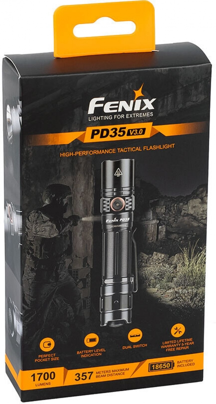 Fenix PD35 V3.0 lommelykt, 1700 lm