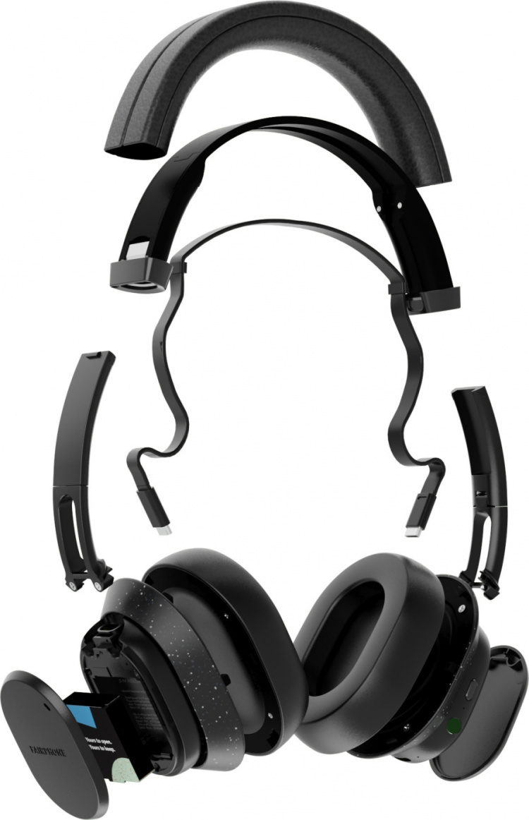 Fairphone Fairbuds XL trådløse hodetelefoner, svart